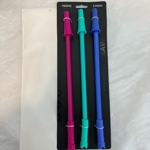 NWT HydroJug Tropical Straws